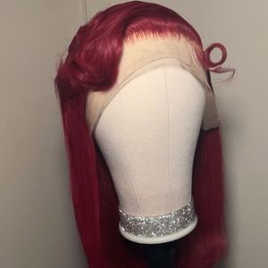 Lace front wig RED